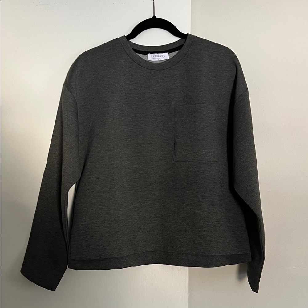 Everlane Charcoal Long Sleeve Top